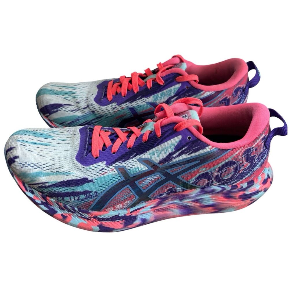 ASICS Noosa Tri 13 Women’s Running Shoes 7 Aqua Pink Multicolor Sneaker 1012A898